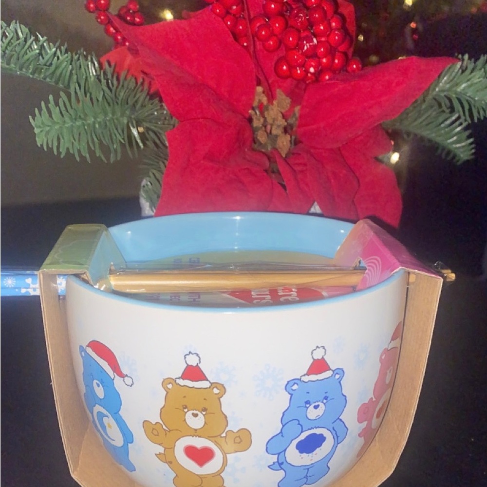 Care Bears Holiday Bowl with Chopsticks
